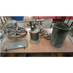 Clayton Lambert 1921 Blowtorch W/ Misc Well Pulleys