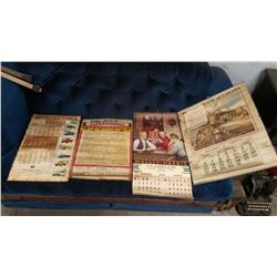 Assorted Vintage Calendars (Massey Harris, Wheat Pool)