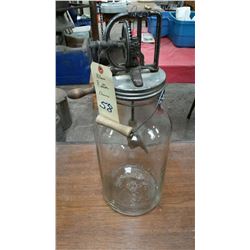 Vintage Glass Butter Churn, Dazey