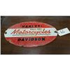 Image 1 : Vintage Harley Davidson Porcelain Sign (19 3/4”x11 1/4”)