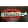 Image 2 : Vintage Harley Davidson Porcelain Sign (19 3/4”x11 1/4”)