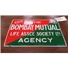 Image 1 : The Bombay Mutual Life Assce Society Porcelain Sign (18”x12”)