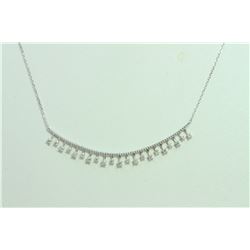 14K White Gold Pendant:3.25g/Diamond:0.38ct