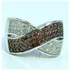 Image 1 : BROWN DIAMOND 0.63CT 18K WHITE GOLD RING