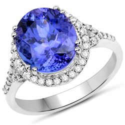 5ct Tanzanite 14K White Gold Ring