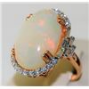 Image 1 : Opal 14.82ct 14K Rose Gold 6.60gm Ring