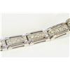 Image 3 : 14K WHITE GOLD DIAMOND BRACELET :19.60 GRAMS/DIAMOND:1.74CT