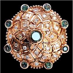 1CT NATURAL ALEXANDRITE 14K ROSE GOLD RING