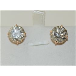 8.40ct Diamond STUD 14K Rose Gold 2.00gm Earring