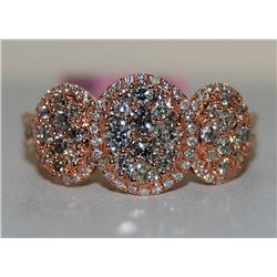 0.84ct Fancy Diamond 14K Rose Gold 4.05gm Ring