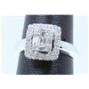 Image 1 : 18K WHITE GOLD  DIAMOND RING:72.60 GRAMS/DIAMOND:0.87CT