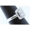 Image 2 : 18K WHITE GOLD  DIAMOND RING:72.60 GRAMS/DIAMOND:0.87CT