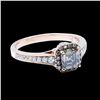 Image 1 : 0.95CT NATURAL DIAMOND 14K ROSE GOLD RING