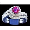 Image 1 : 1.68ct Ruby 14K White Gold Ring