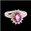 Image 1 : 1.93CT NATURAL PINK COPPER BEARING PARAIBA TOURMALINE 14K R/G RING