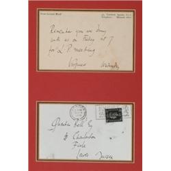 Woolf, Viriginia (1882-1941), An autographed note inscribed "Remember you are dining with us on...