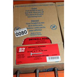 CASE OF 2 I/4 INCH DRYWALL SCREWS