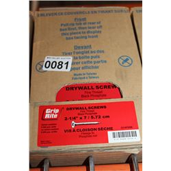 CASE OF 2 I/4 INCH DRYWALL SCREWS