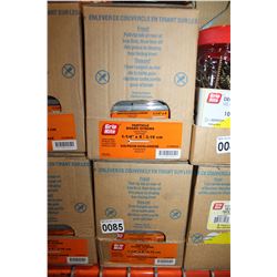 TWO CASES OF 1 1/4 INCH PARTICLE BOARD SCREWS