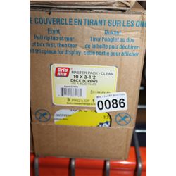 CASE OF 3 1/2 INCH DECK SCREWS