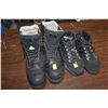 Image 1 : SIZE 10.5 STEEL TOE DAKOTA BOOTS AND SIZE 9 STEELTOE KODIAK BOOTS