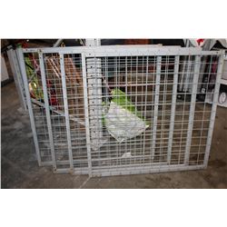 FOUR METAL GRATES
