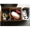 Image 1 : TWO LAMPS BOX OF MUGS AND FIGURES