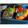 Image 2 : 3 LARGE TOTES OF KIDS TOYS WITH LIDS