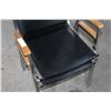 Image 2 : TWO BLACK AND METAL STACKING CHAIRS