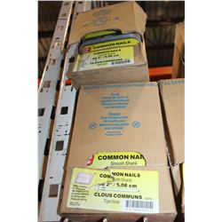 TWO BOXES OF 2 INCH COMMON NAILS