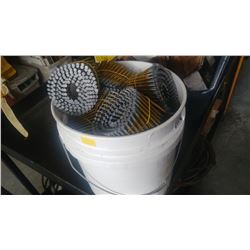 PAIL OF COIL NAILS