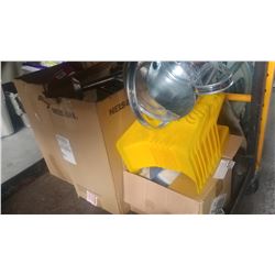 LOT OF HOSE PARTS AND GARDEN ITEMS