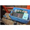 Image 1 : CRATE OF TACKLE BOXES AND FISHING RODS