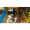 Image 2 : 2 BOXES OF CANDLE HOLDERS AND DECORATIONS