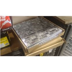 2 BOXES OF GLASS TILE