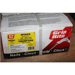 CASE OF 10 INCH SPIRAL SHANK SPIKES