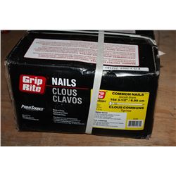 CASED OF 3 1/2 INCH COMMON NAILS