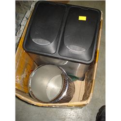 DOUBLE WASTE BIN AND MIRROR