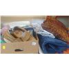 Image 1 : TWO BOXES OF BEDDING AND PILLOWS