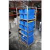 Image 1 : METAL ROLLING BAKERS RACK WITH SHELVES