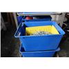Image 3 : LARGE LOT OF BLUE TOTES OF ELECTRICAL HARDWARE
