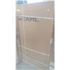 Image 1 : NEW CAML DOUBLE SLIDING GLASS AND BRUSHED NICKEL SHOWER DOOR IN BOX