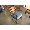 Image 2 : VINTAGE WOOD FRAMED ARMCHAIR