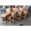 Image 1 : FOUR BAR STOOLS