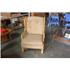 Image 1 : RATTAN WINGBACK CHAIR