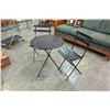 Image 2 : 3 PIECE BLACK FOLDING BISTRO SET