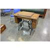 Image 2 : TREADLE BASE SEWING MACHINE TABLE ONLY