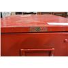 Image 3 : RED METAL FILING CABINET