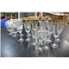 Image 1 : LOT OF ETCHED AND GOLD RIMMED STEMWARE