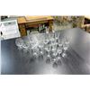 Image 2 : LOT OF ETCHED AND GOLD RIMMED STEMWARE